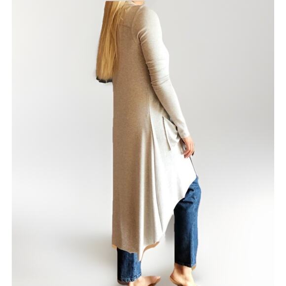 Joah Brown Soleil Open Front Cardigan Women's One Size Beige Comfort Soft Layers - Picture 1 of 12